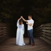 Rent this embroidered gown for your maternity photo shoot
