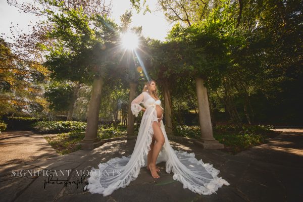 Off White Tulle Robe for Photography