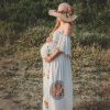 Rent this embroidered maternity dress